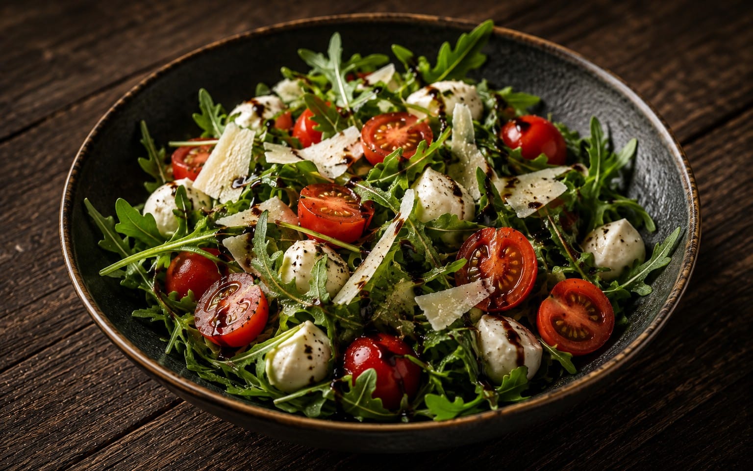 Greek Salat - Frischer grüner Salat mit Gurken, Oliven und Hirtenkäse. Wahlweise mit Joghurtsoße bei Pizzeria Napoli