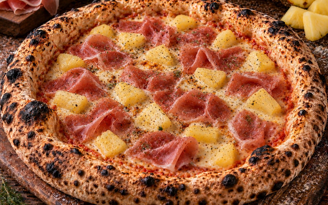 15. Hawaii - TomatenSoße, Käse, Schinken & Ananas bei Pizzeria Napoli