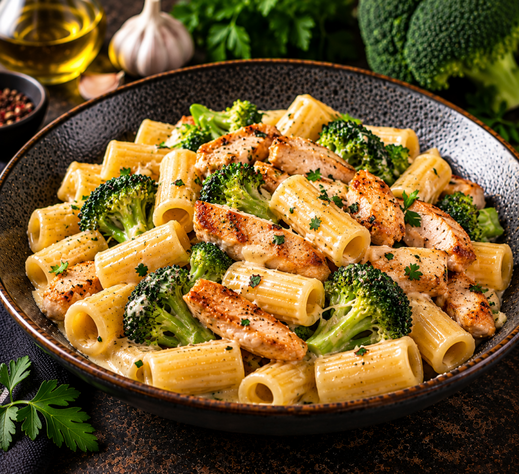 160-Pasta broccoli e pollo