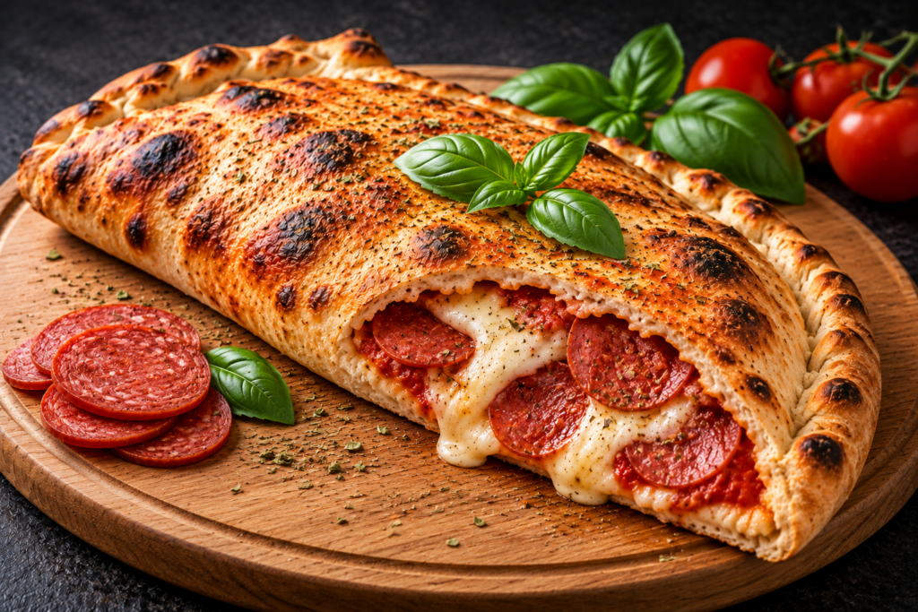 Vegan Calzone Salami
