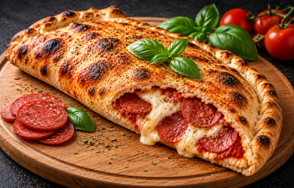 Vegan Calzone Salami